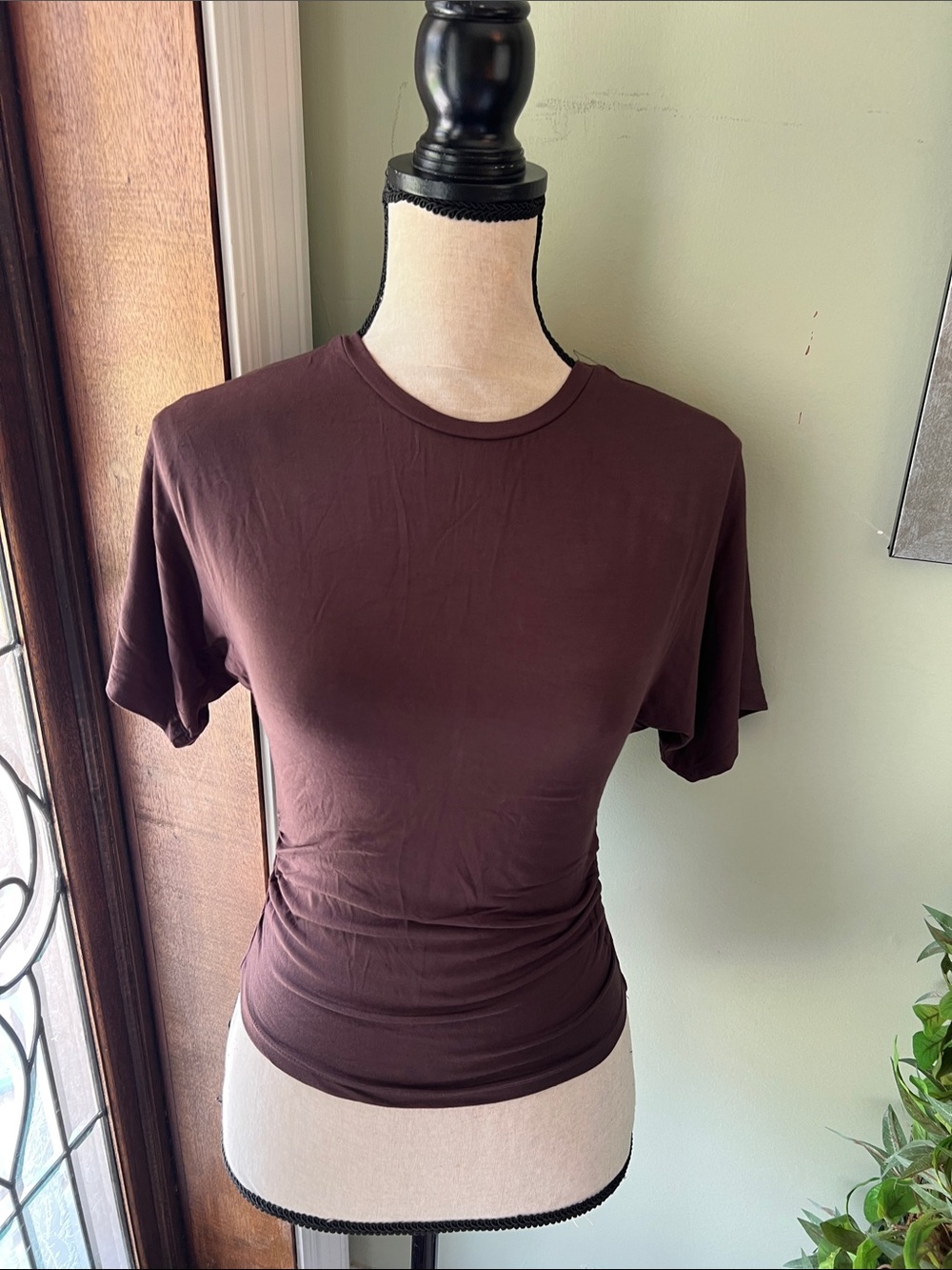 Love and Let Dye Short Sleeve Crew Tee — Chocolate Brown